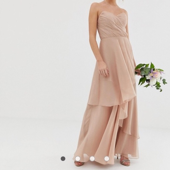 asos blush pink bridesmaid dresses